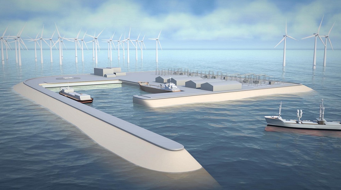 Danmark skal konstruere kunstig øy for vindkraft