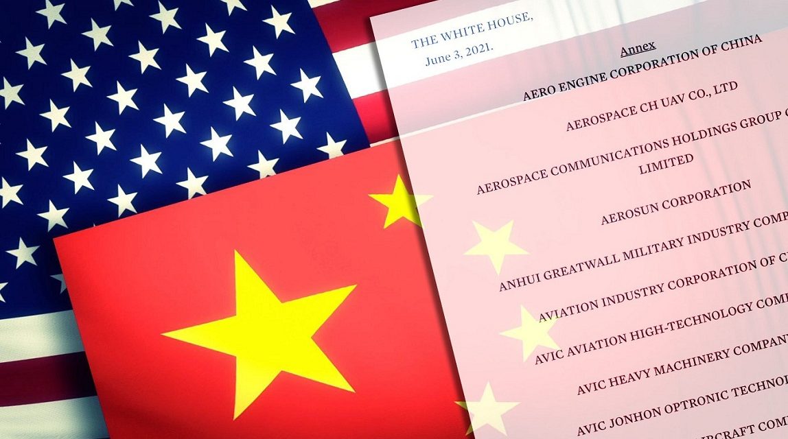 USA har utvidet sin svarteliste over kinesiske virksomheter