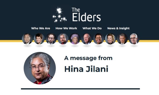A Message from The Elders – Hina Jilani