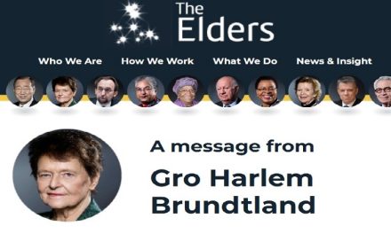 A message from The Elders – Gro Harlem Brundtland