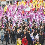 Kurdish memorial march in Paris
