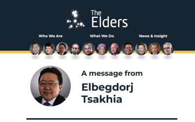 A Message from The Elders – Elbegdorj Tsakhia