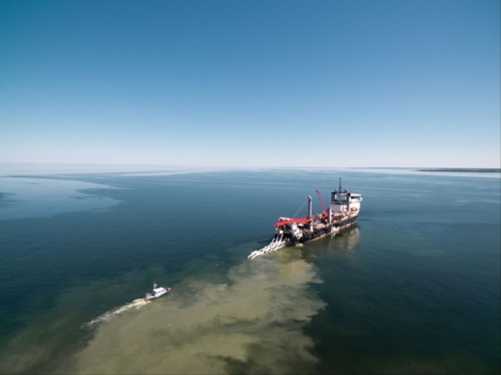 Damaged gas pipeline between Estland and Finland