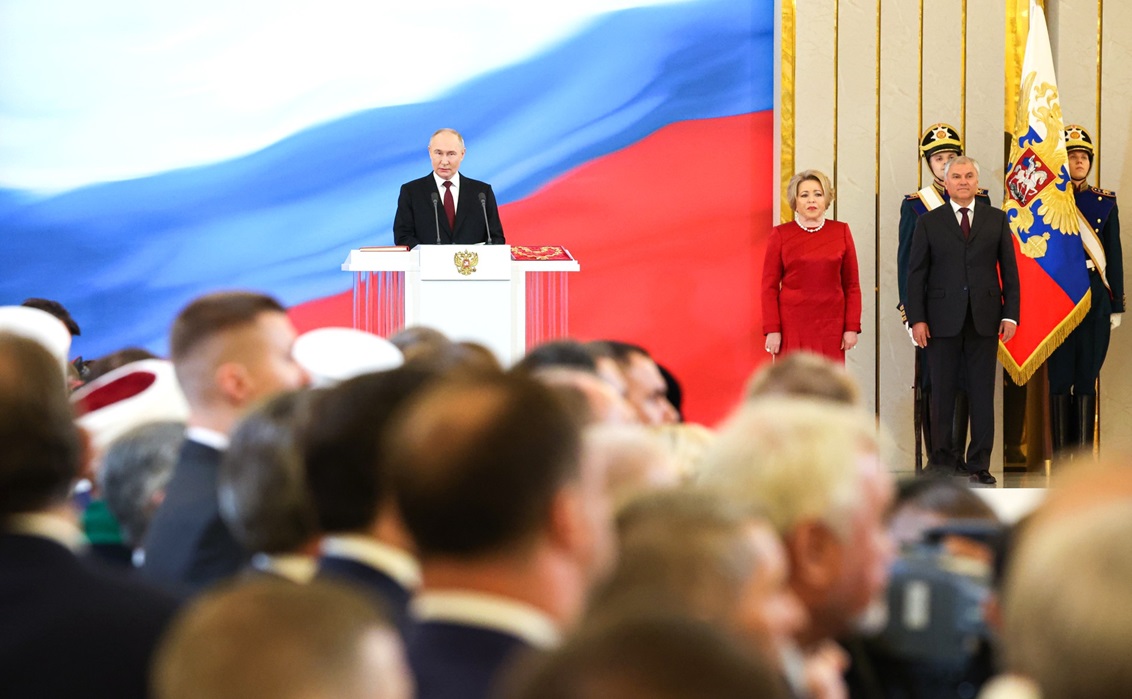 Putin inaugurated for the fifth presidential term