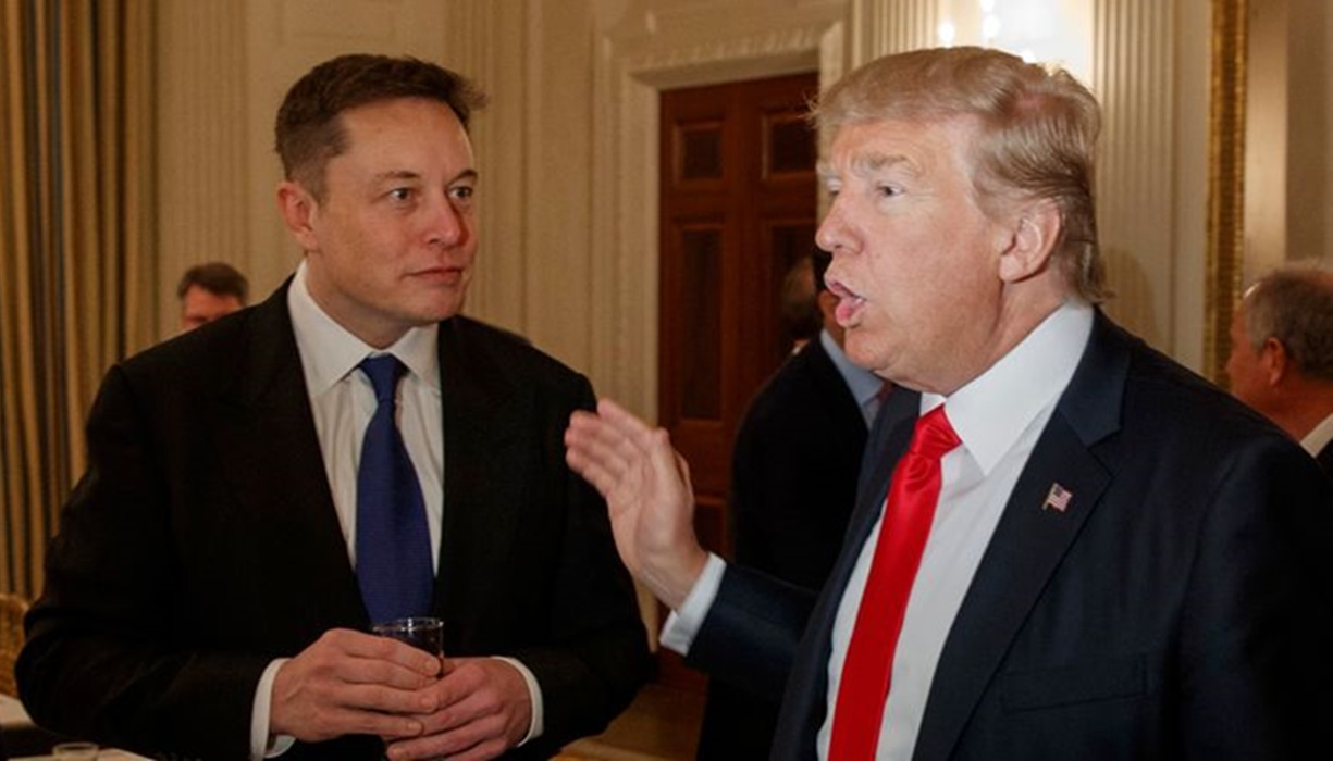 Trump and Musk conversation on the online platform “X”