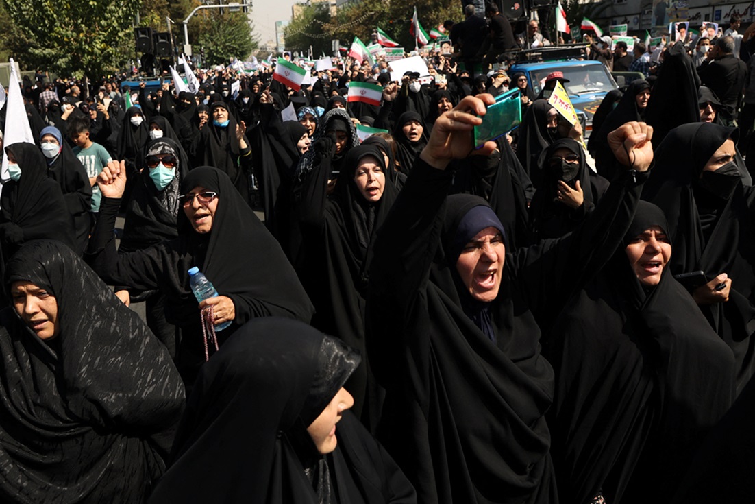 Iran’s Ayatollah regime puts war on Iranian women on hold