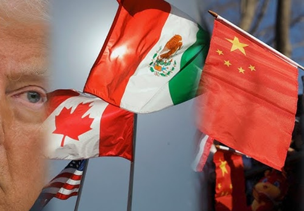 Canada and Mexico respond equivalent to US tariff on imports