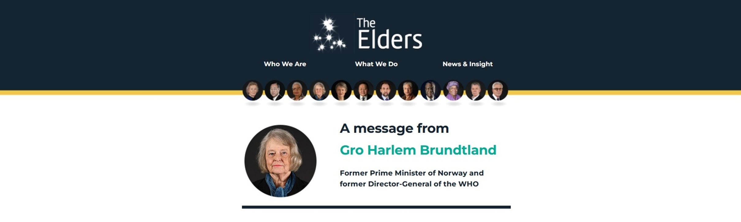 A Message from The Elders