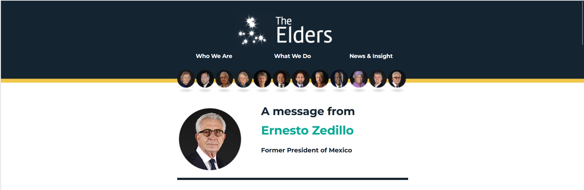 A Message from The Elders